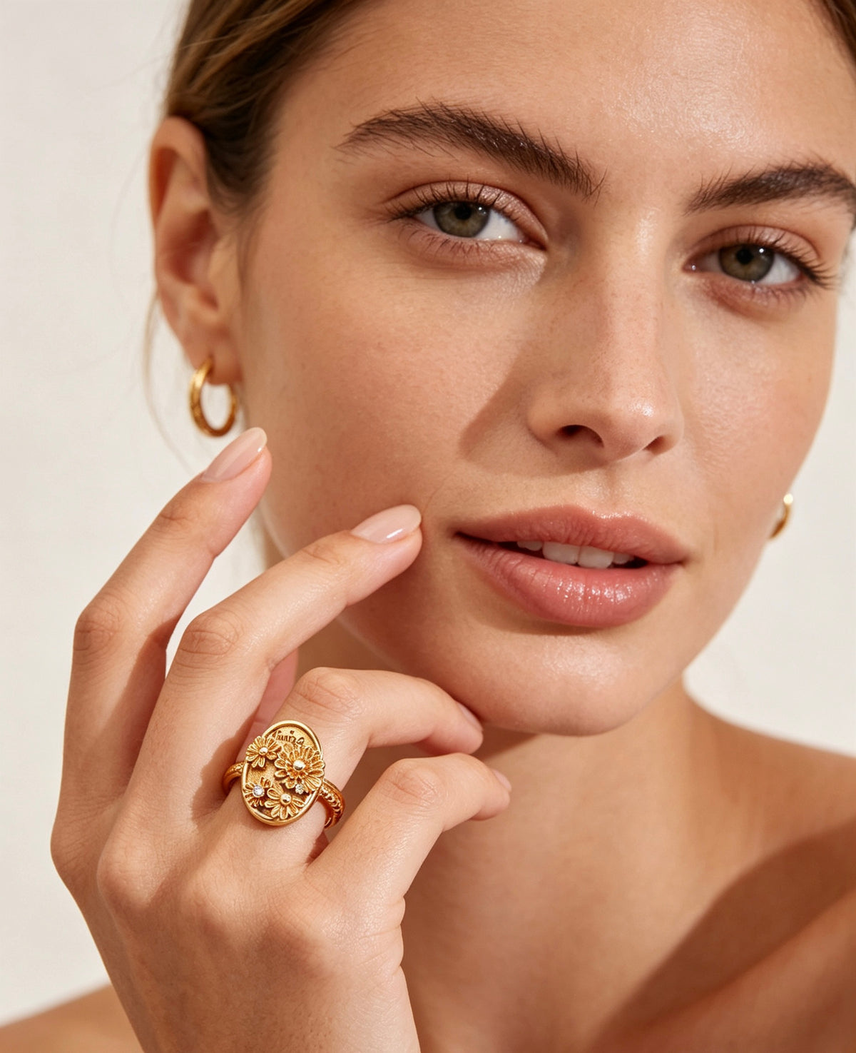 Adjustable Vintage CZ Ring