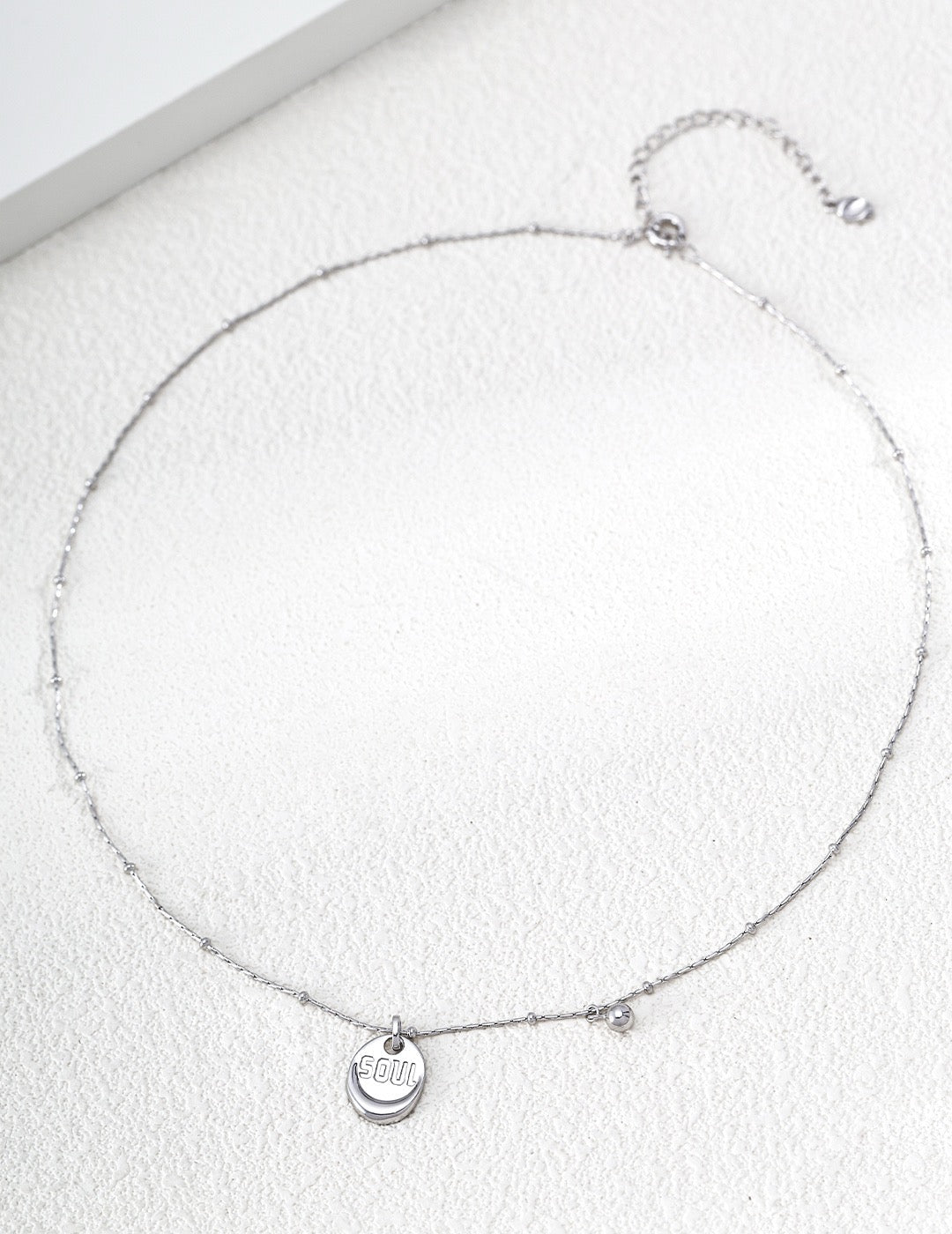 S925 Sterling Silver "Soul" Pendant Necklace — Vintage Gold & Platinum | D0771 | Vintage Baroque Pearl & Gold Plated Sterling Silver Jewelry | sweetsaga Jewelry Store