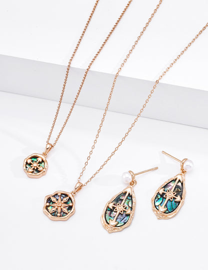 S925 Silver Abalone Shell Pearl Earrings | Celestial Vintage Drop Jewelry