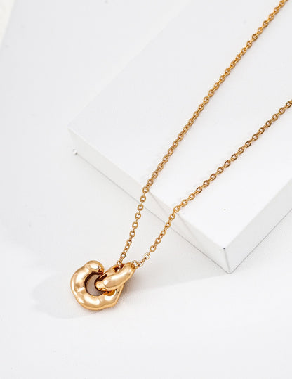 S925 Sterling Silver Chain Necklace — Vintage Gold & Platinum | D0766