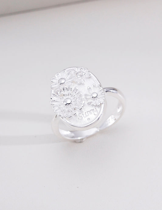 Adjustable Vintage CZ Ring