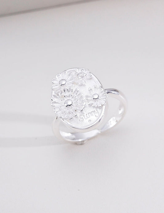Adjustable Vintage CZ Ring | Vintage Baroque Pearl & Gold Plated Sterling Silver Jewelry | sweetsaga Jewelry Store