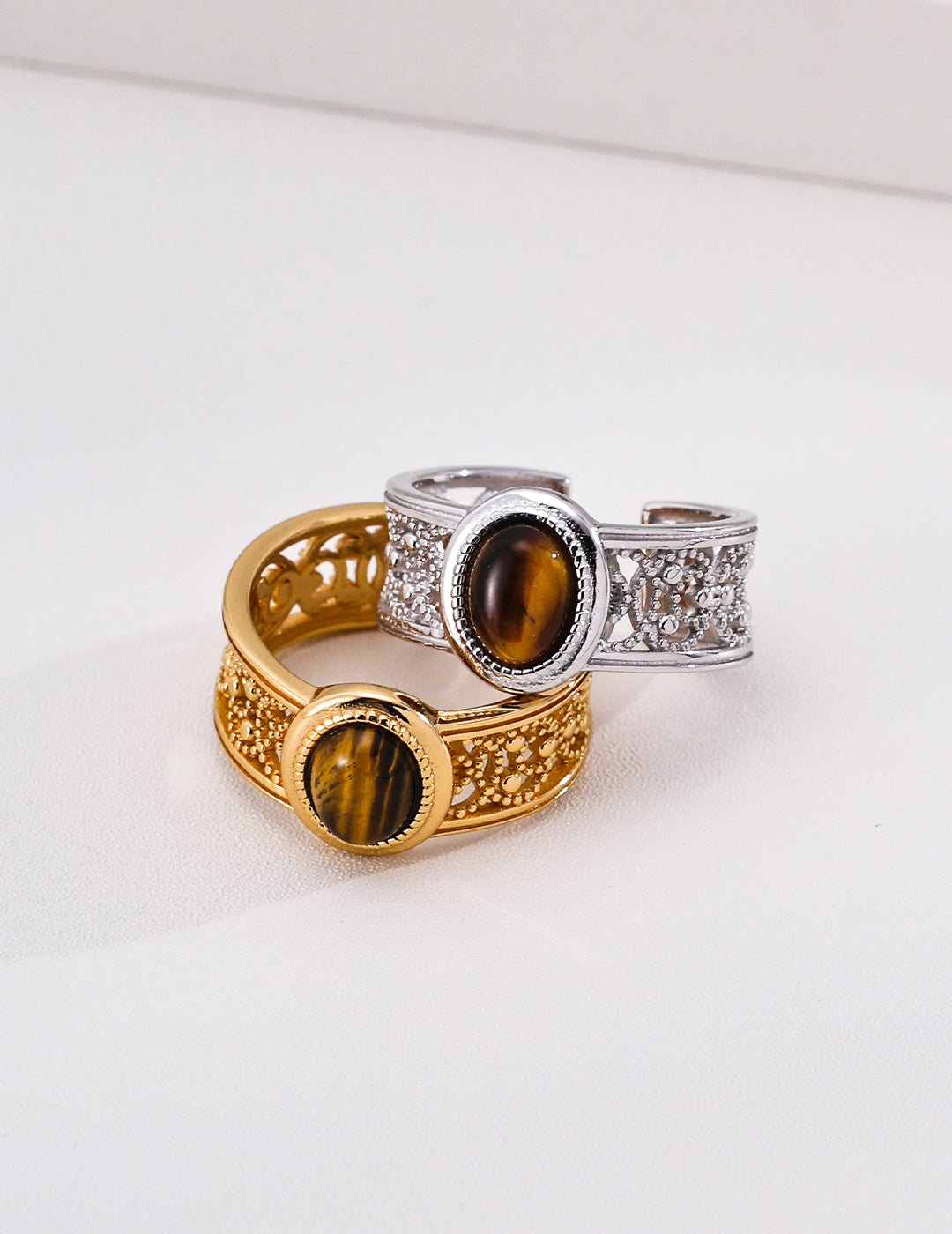 Vintage Court Tiger Eye Ring