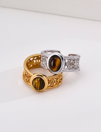 Vintage Court Tiger Eye Ring