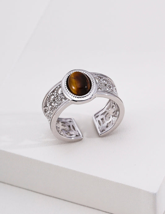 Vintage Court Tiger Eye Ring