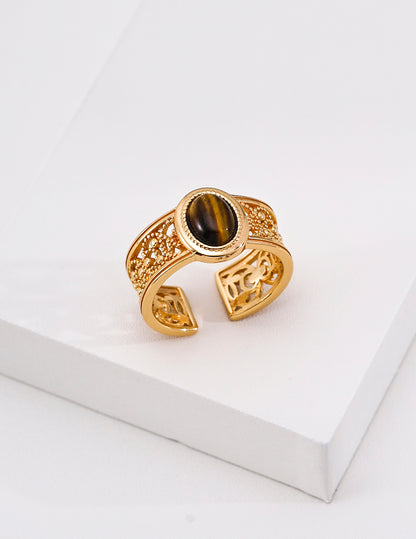 Vintage Court Tiger Eye Ring