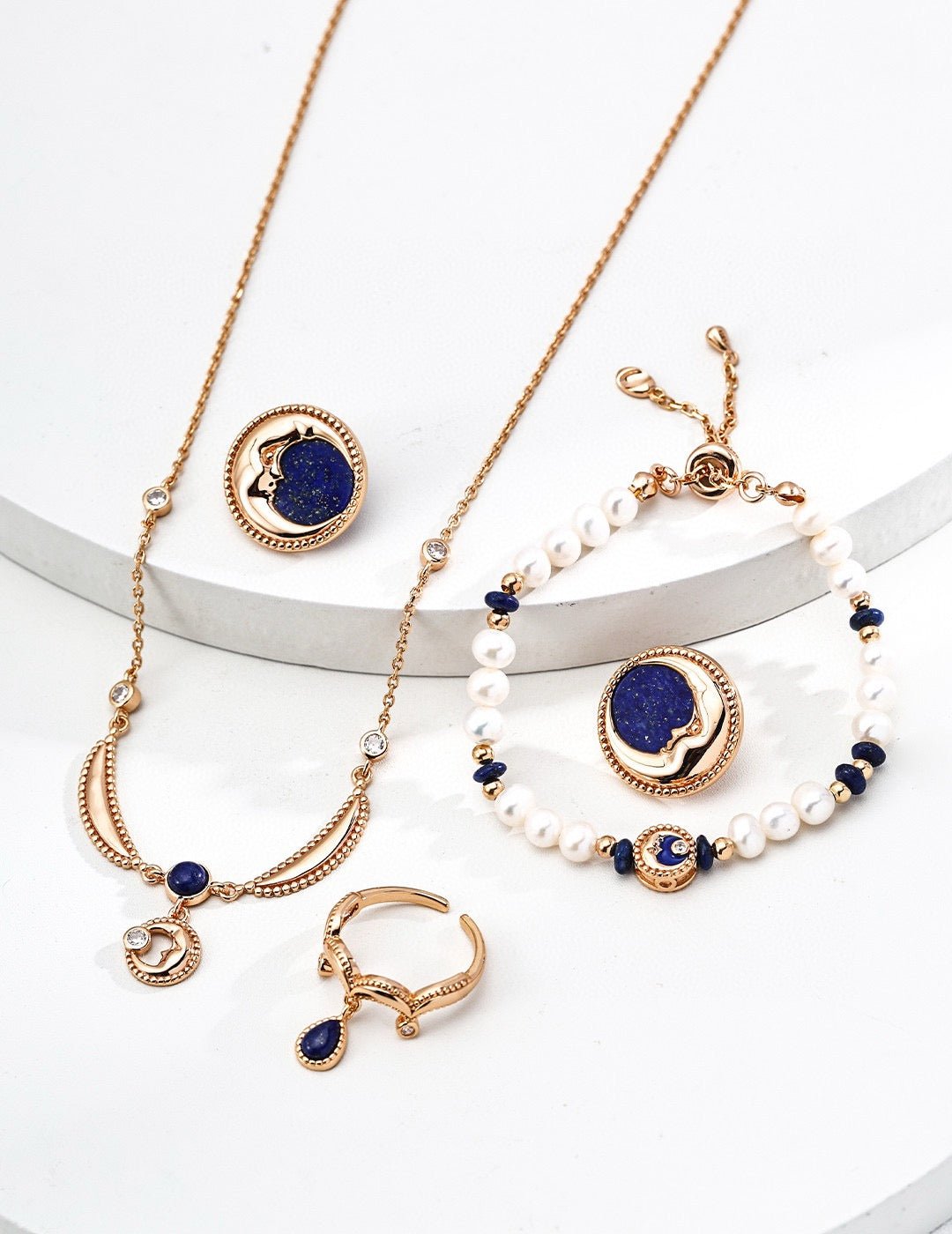 S925 Silver Vintage Lapis Lazuli Earrings · Antique Gold · Natural Gemstone | Vintage Baroque Pearl & Gold Plated Sterling Silver Jewelry | sweetsaga Jewelry Store