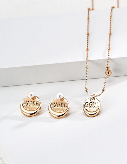 S925 Sterling Silver "Soul" Pendant Necklace — Vintage Gold & Platinum | D0771 | Vintage Baroque Pearl & Gold Plated Sterling Silver Jewelry | sweetsaga Jewelry Store
