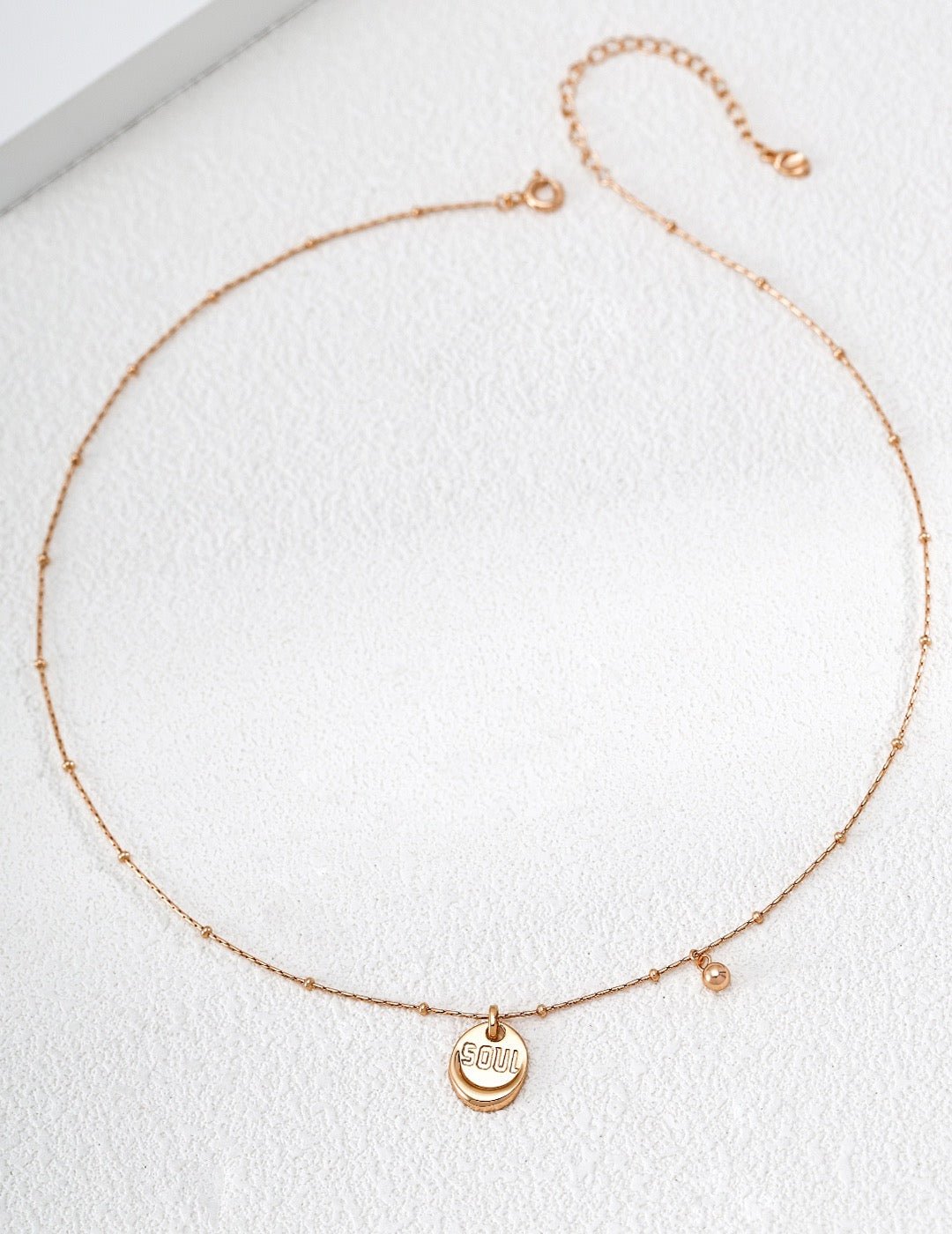S925 Sterling Silver "Soul" Pendant Necklace — Vintage Gold & Platinum | D0771 | Vintage Baroque Pearl & Gold Plated Sterling Silver Jewelry | sweetsaga Jewelry Store