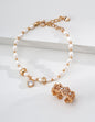 Elegant Pearl & Cubic Zirconia Bracelet | 16+3cm Adjustable 925 Silver Chain | Perfect Gift for Her