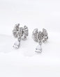 Bow-Knot Zircon Drop Earrings | S925 Silver · Vintage Gold & Platinum