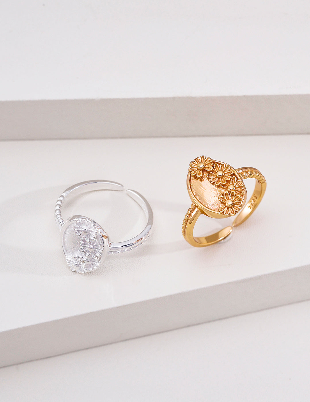 Adjustable Vintage CZ Ring